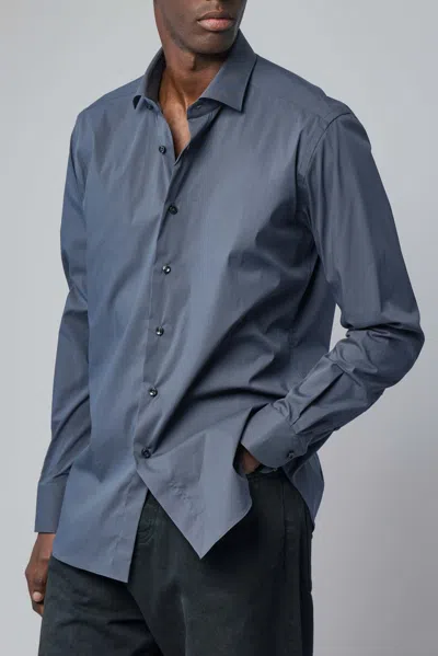 Xacus Camicia Classica In Blue
