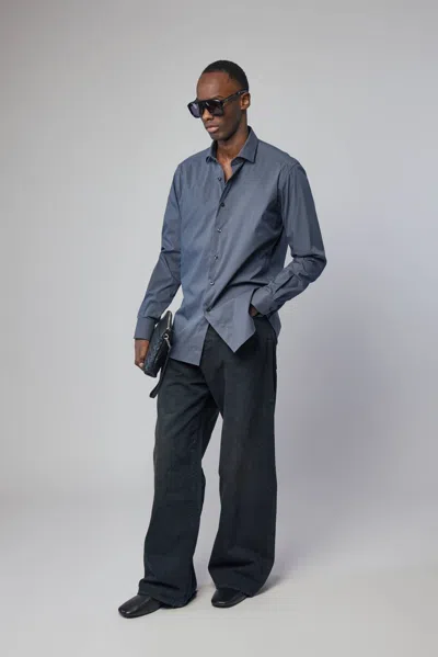 Xacus Camicia Classica In Blue