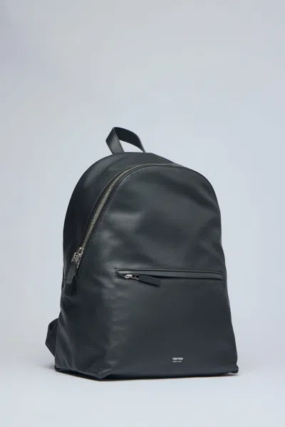 Tom Ford Leather Backpack In Black
