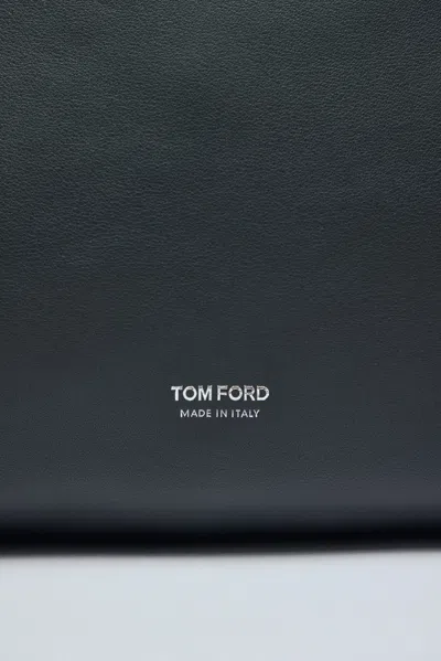 Tom Ford Leather Backpack In Black