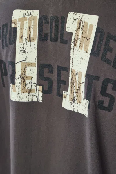 Protocol Index Panelled Pocket T-shirt In Grey