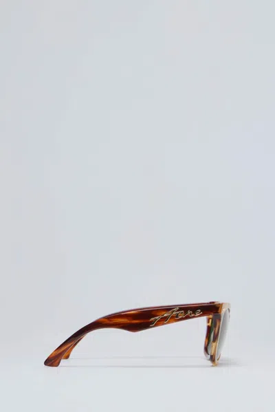 Acne Studios Square-frame Sunglasses In Brown