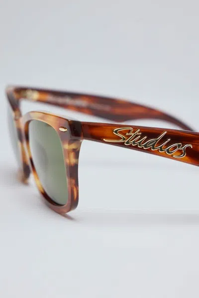 Acne Studios Square-frame Sunglasses In Brown