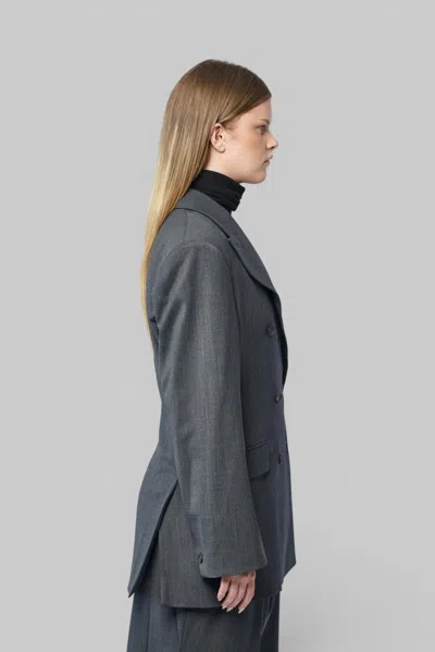 Frenken Select Double Breasted Blazer In Grey