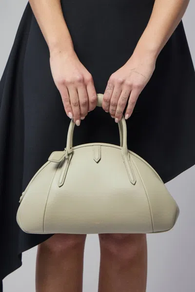 Alaïa Small Top Handle Purse In Beige