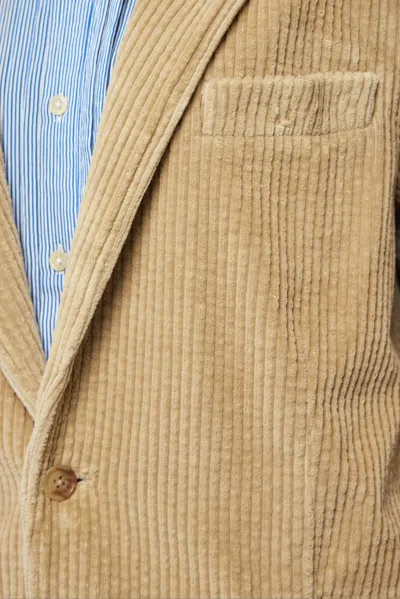 R13 Oversized Ragged Blazer In Beige