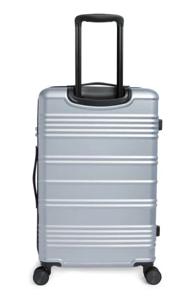 Calpak Honor Medium 24-inch Hardshell Checked Suitcase In Silver