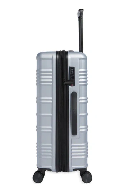 Calpak Honor Medium 24-inch Hardshell Checked Suitcase In Silver
