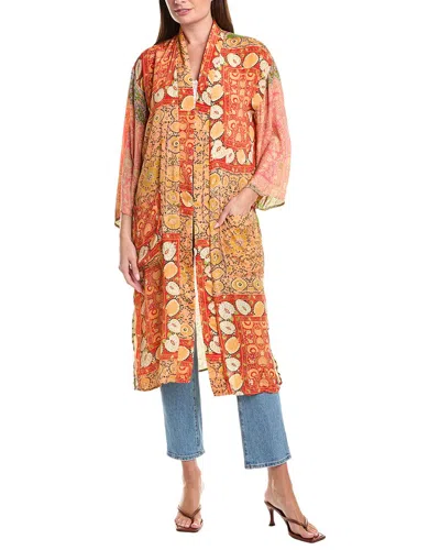 Tolani Emmy Wrap Coat In Multi