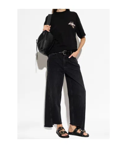 Allsaints Valen Etta Oversized T-shirt In Black