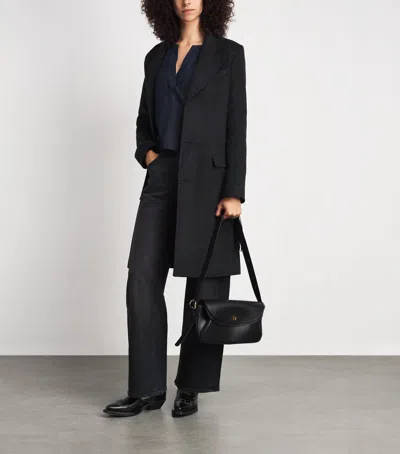 Frame Wool-blend The Rodeo Coat In Black