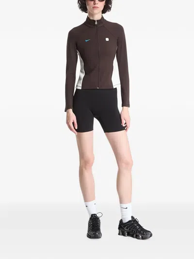 Nike Full-zip Performance Track Jacket In Brown