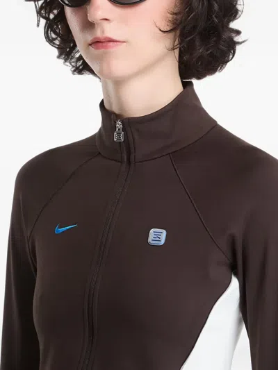 Nike Full-zip Performance Track Jacket In Brown