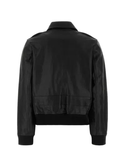 A.p.c. Gaelle Leather Jacket In Black