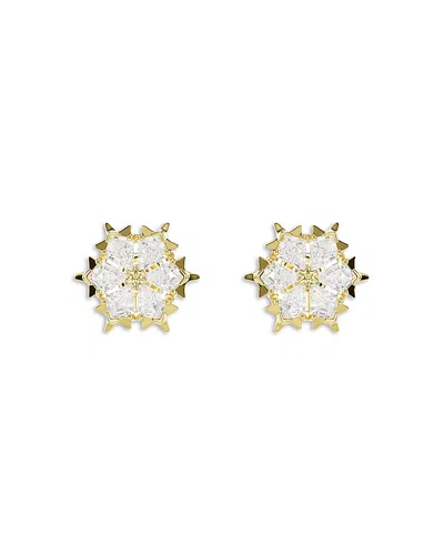Swarovski Magic Stone Cluster Stud Earrings In Multi