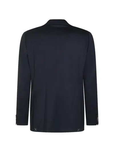 Canali Single-breasted Suit In Blue