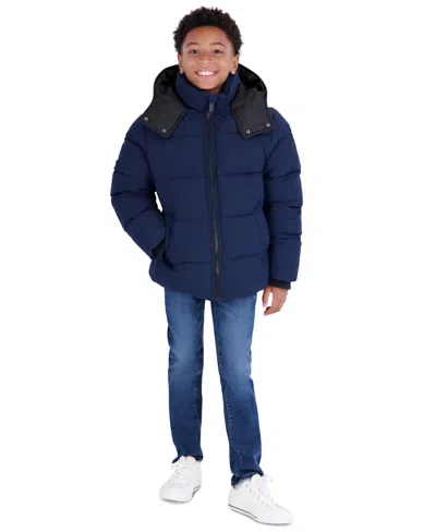 Michael Kors Boys' 5-20 Ripstop Puffer Jacket In Blue