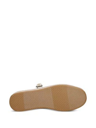 Toms Buckle-strap Platform Espadrilles In White
