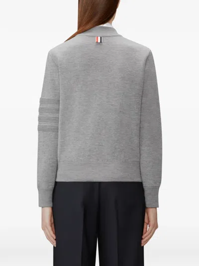 Thom Browne Zip-up Bomber Jacket In Gray