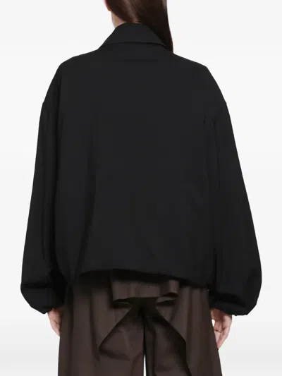 Loewe Jacket In Viscose And Wool Blend In Blue