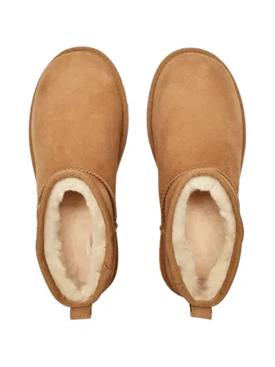 Ugg Classic Ultra Mini Ankle Boots In Brown