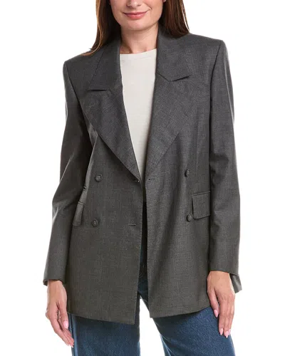 Officine Generale Arca Wool Jacket In Gray