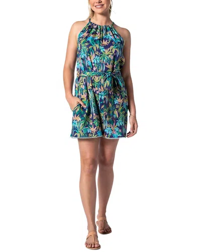 Tori Richard Chriselle Romper In Blue