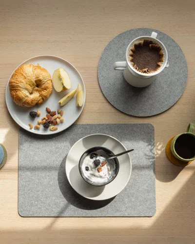 Graf & Lantz Merino Wool Rectangle Placemat In Multi