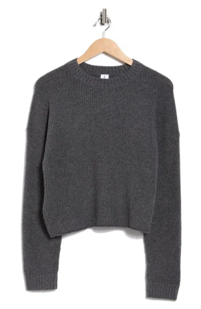 Abound Cozy Crew Pullover Sweater In Grey Medium Charcoal Htr