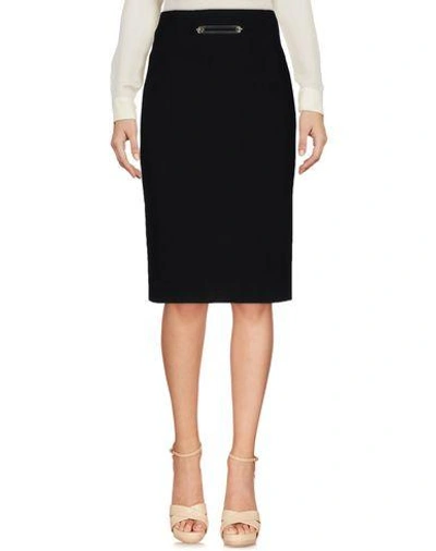 Shop Balenciaga Knee Length Skirt In ブラック