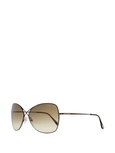 Tom Ford Butterfly-frame Sunglasses In Red