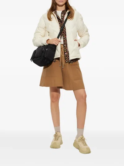 Moncler Arvouinne Quilted Down Jacket In White