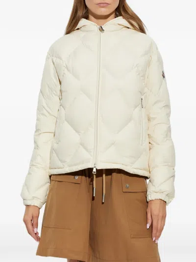 Moncler Arvouinne Quilted Down Jacket In White