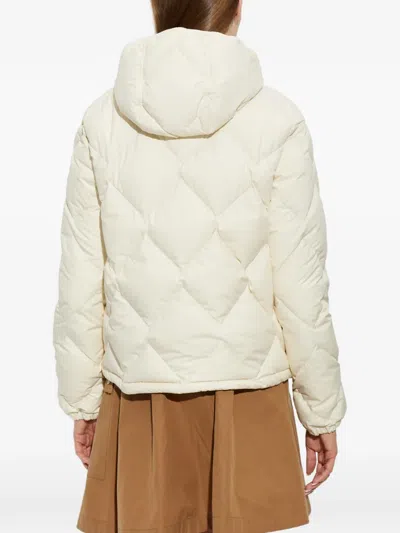 Moncler Arvouinne Quilted Down Jacket In White