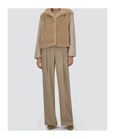 Herno Beige Modal Polyester Elastane Pants In Beige