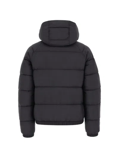 The North Face Thermal-insulated Channel Quilted Hooded Puffer Jacket In Black