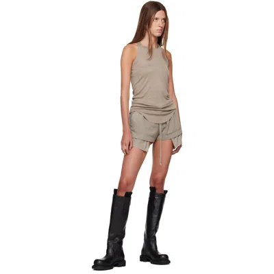 Rick Owens Gray Tower Basic Tank Top In 168 Ash