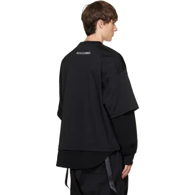 Mastermind Japan Black Layered Pullover Sweatshirt In Black