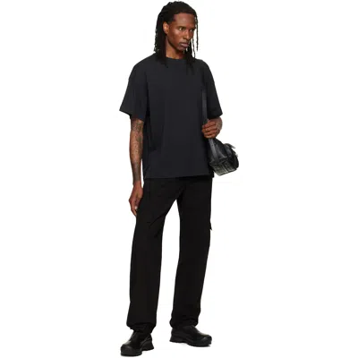 Alexander Digenova Black Cargo Pants In Black