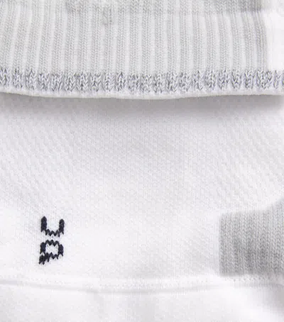On Performance Run Mid Socks In White