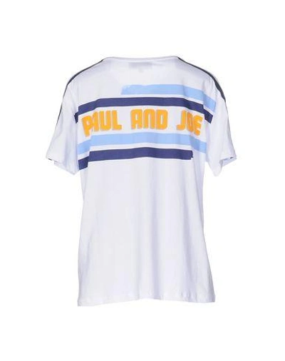 Shop Paul & Joe T-shirt In White