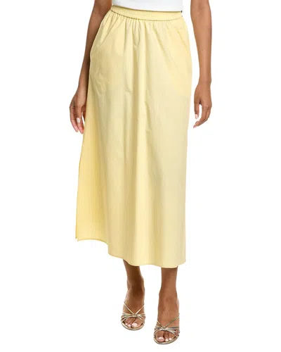 Kenneth Cole Pull-on Maxi Skirt In Yellow