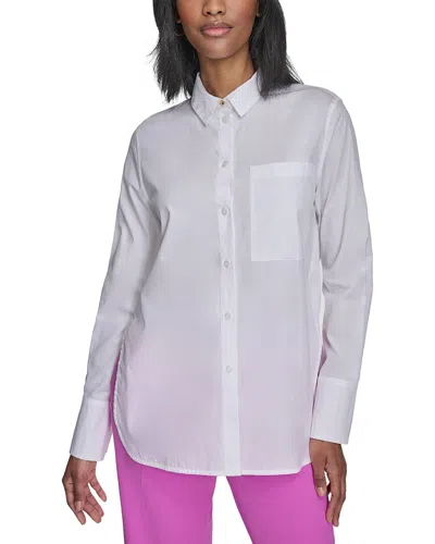 Halston Long Sleeve Button Down Blouse