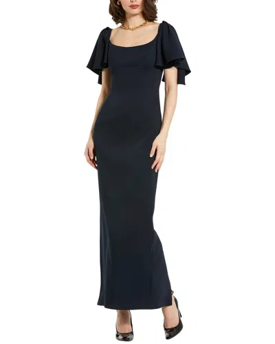 Mac Duggal Crepe Gown In Black