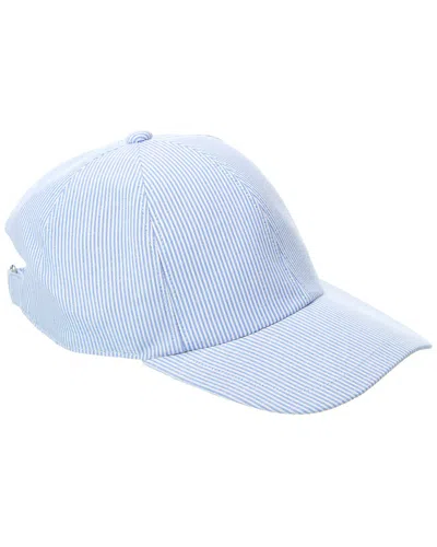 Bruno Magli Stripe Baseball Cap In Multi