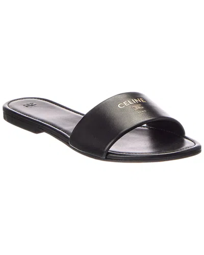Celine Elegant Flat Slip-on Sandals For Summer In Black
