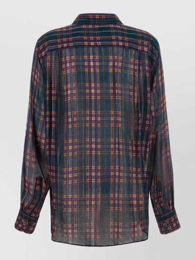 Dries Van Noten Silk Blend Shirt In Multi