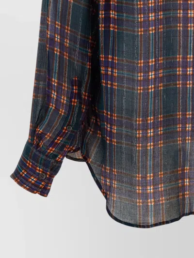 Dries Van Noten Silk Blend Shirt In Multi