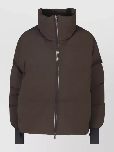 Herno Parka Coat In Brown