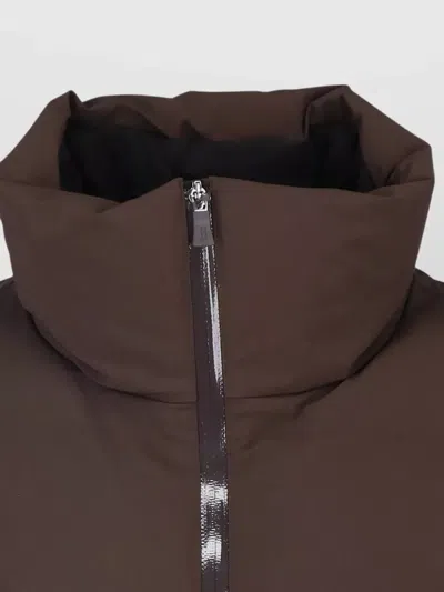 Herno Parka Coat In Brown